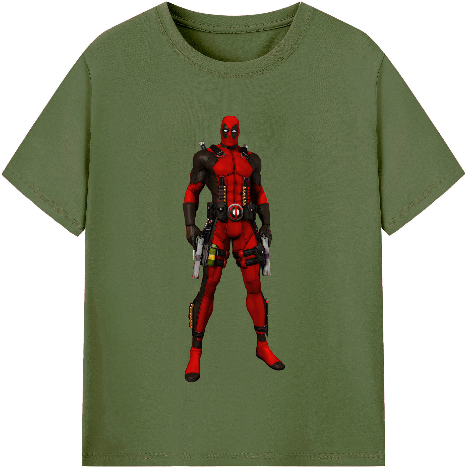 （画像用） Deadpool デッドプール 綿100％半袖Tシャツ（フロントプリント）